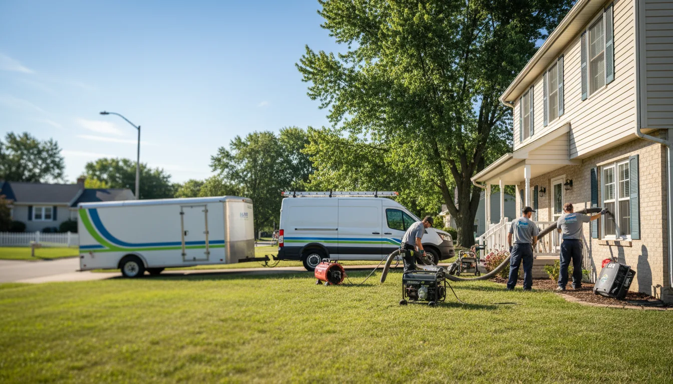 Flooded Basement Restoration And Cleanup With Repair in Bergland, MI near me